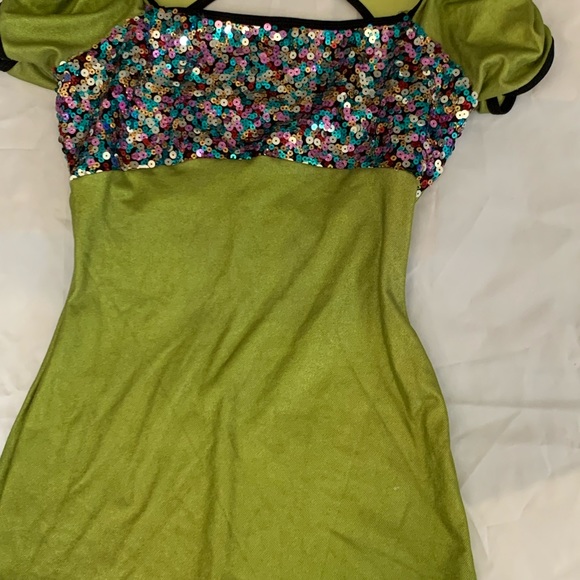 Custom made dance wear.  Spandex one piece - Picture 3 of 5